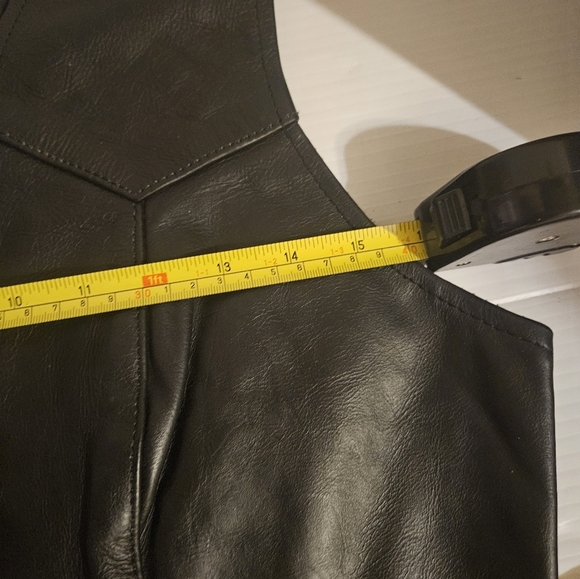 Leather Biker Vest - Picture 11 of 12